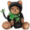12" Black Cat, Midnight Magic Stuffed Animals Halloween Teddy Bear
